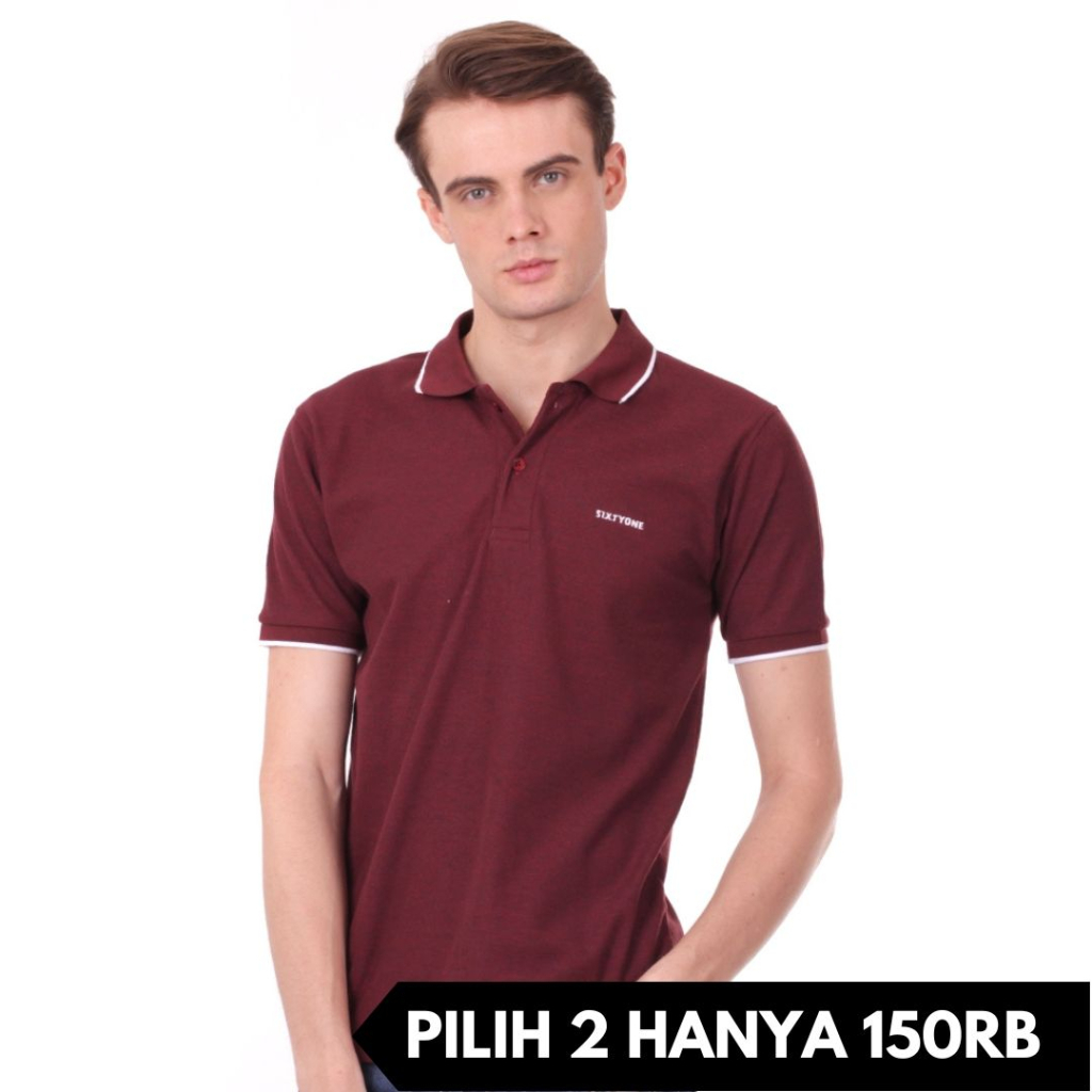 Beli 2 Hanya 150RB Kemeja Polo Bundling Paket Grosir Number 61