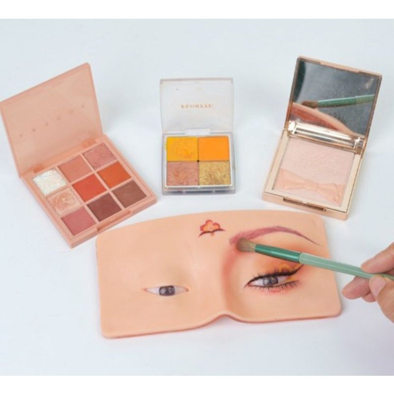 Alat Latihan Make Up Praktek Make up Pratice Skin Silicone Papan Rias Wajah - Silicone Mata