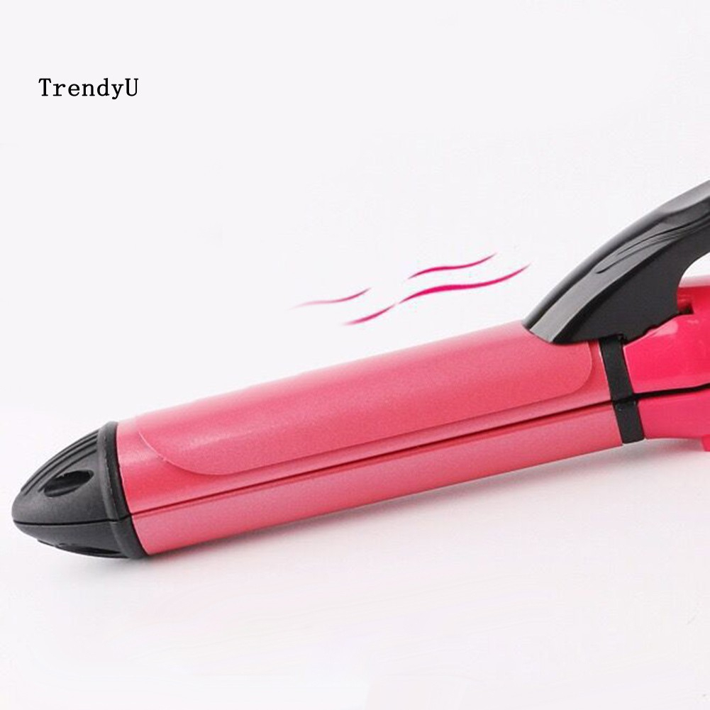 TDU 2 in 1 Ceramic Multifunction Adjustable Hair Straightener Curler Hairstyling Iron NOVA Catok Rambut Pelurus Rambut Kriting Catokan Sisir Serit Bahan Stainless Steel untuk Kutu Kucing Anjing