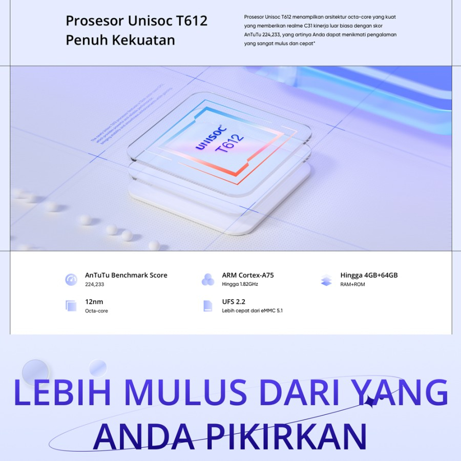 Realme C31 4/64GB 3/32GB Garansi Resmi Realme C 31 4 GB 64 GB 3 GB 32 GB Not C11 C25S C25Y C30S C31 C33 C35 C55 10 Pro