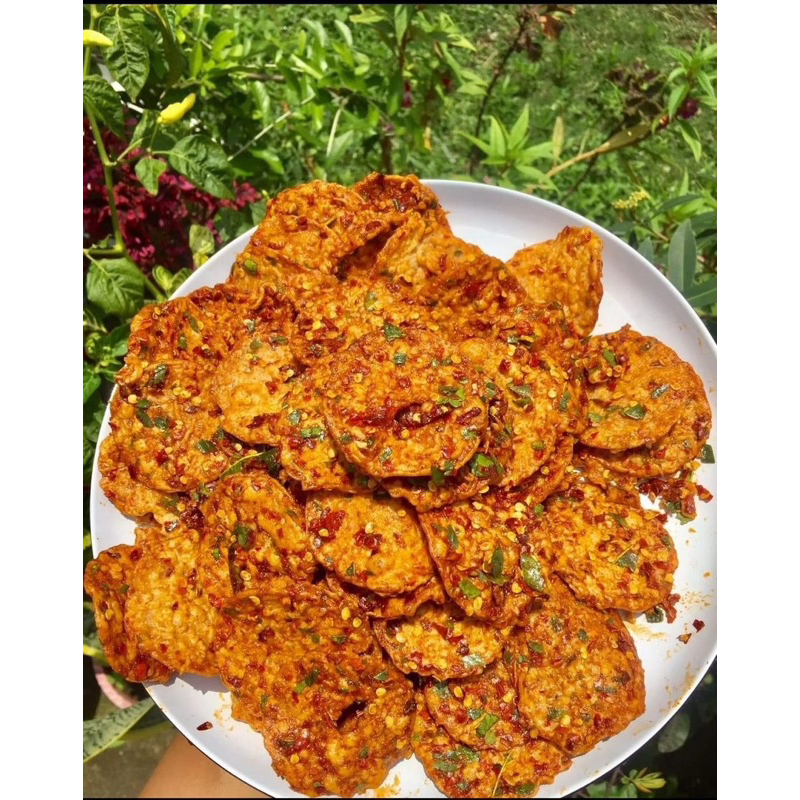 

Tempe crispy pedas daun jeruk