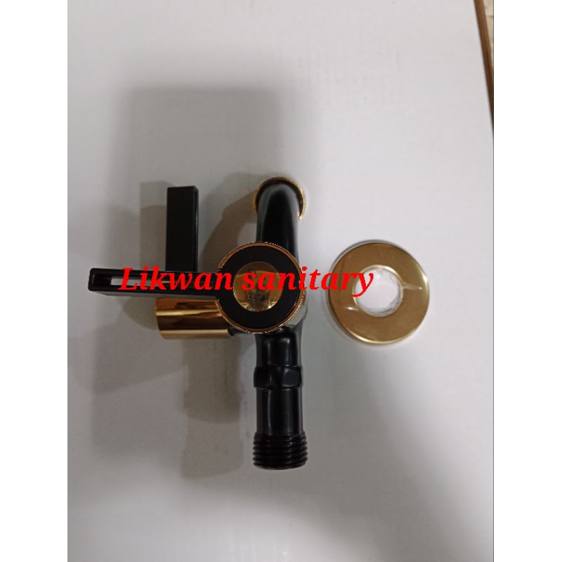 Kran cabang black gold / kran cabang hand shower black gold