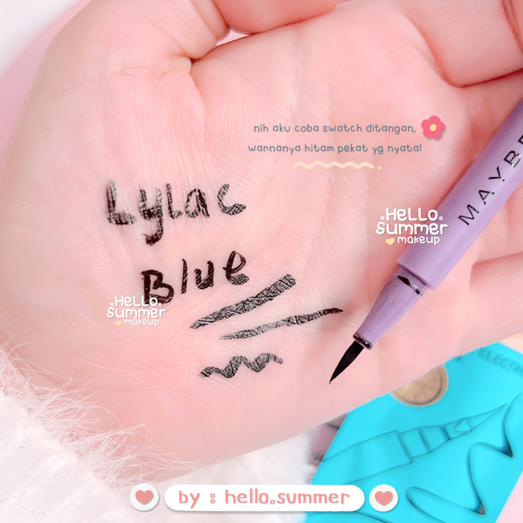 Fit Me! Lilac Liquid Eyeliner Pen Waterproof Black Pigemnted Tahan Lama Waterproof