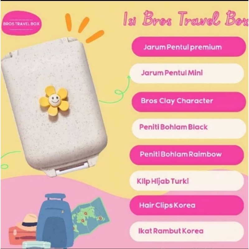14 Kotak Jarum Pentul Unik Box Hijab Travel Kit Tempat Peniti Sekat