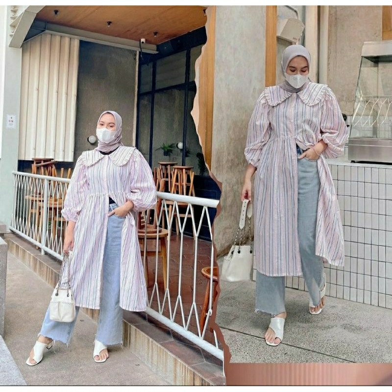 Preloved Yoona Stripe Rainbow/Preloved Haidee Orlin/Preloved Dress/Preloved Tunik/Haideeorlin/Haidee