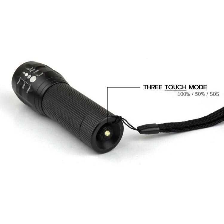 Senter LED Flashlight Cree Q5 2000 Lumens ️3 Mode Pencahayaan