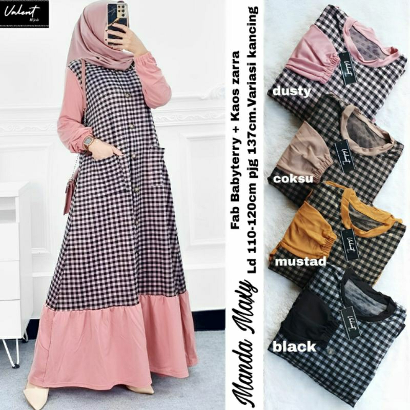 baju manda maxy dress by valent