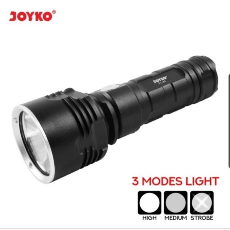 Rechargeable Flashlight 3 Mode Light FL84 / Senter LED Joyko FL 84