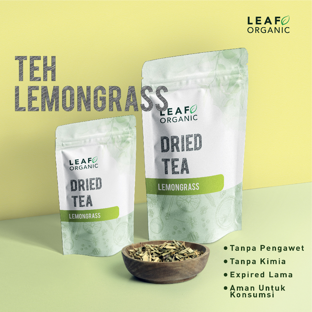 

Teh Sereh Lemongrass LEAF ORGANIC Minuman Herbal Dried Flower Tea Kering Murni Organik