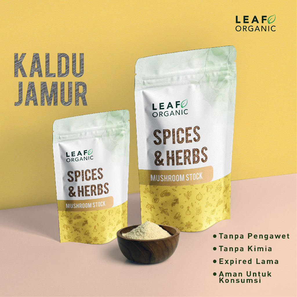 

Premium Mushroom Stock non MSG LEAF ORGANIC Kaldu Jamur Murni Organik