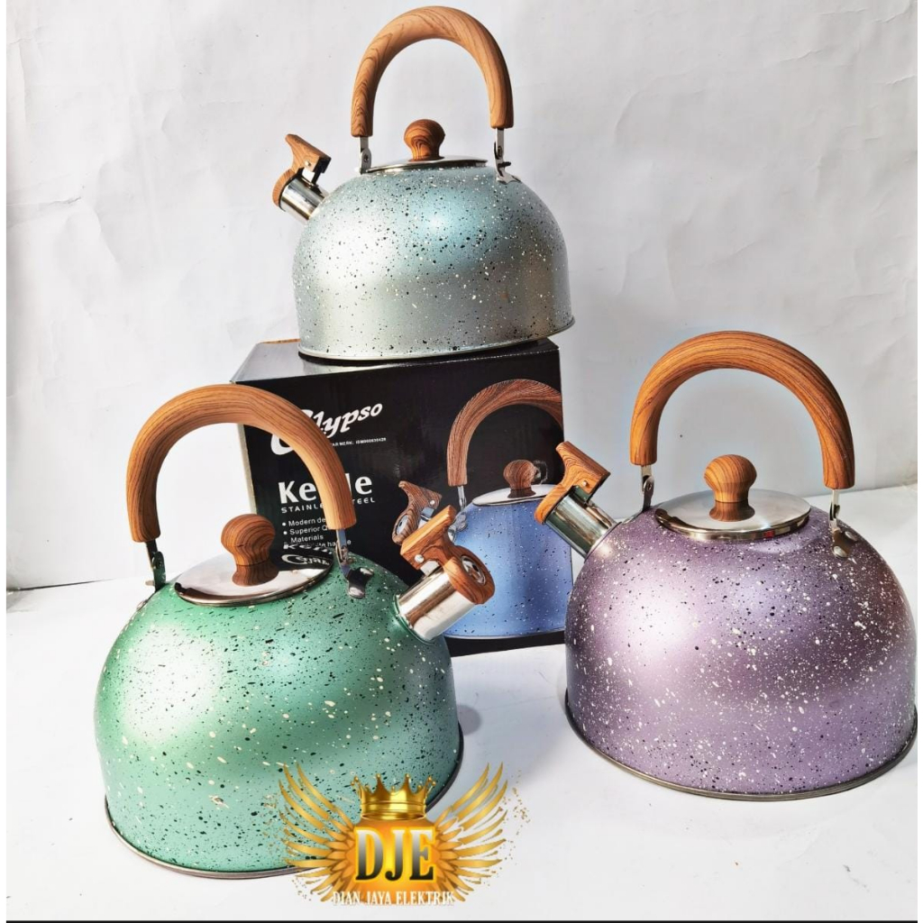 Teko Kettle siul stainless warna 3 liter CALYPSO/ceret