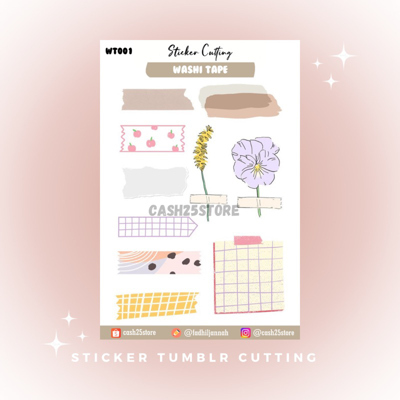 

STICKER TUMBLR CUTTING WASHI TAPE