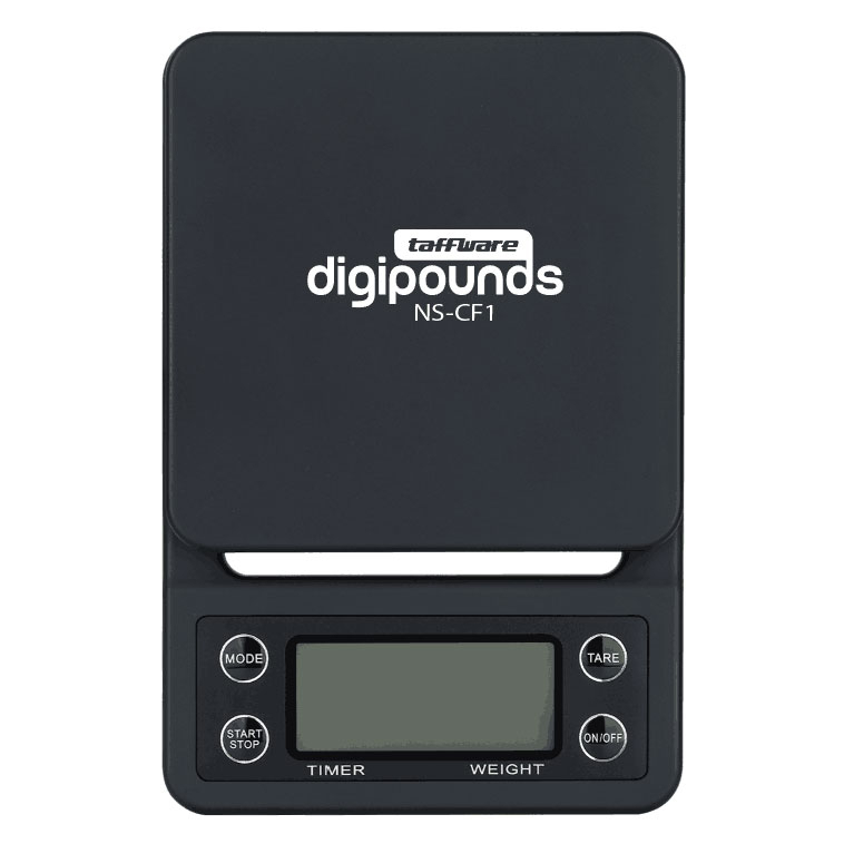 Taffware Digipounds Timbangan Dapur Timer 3kg Akurasi 0.1g - NS-CF1 - Black