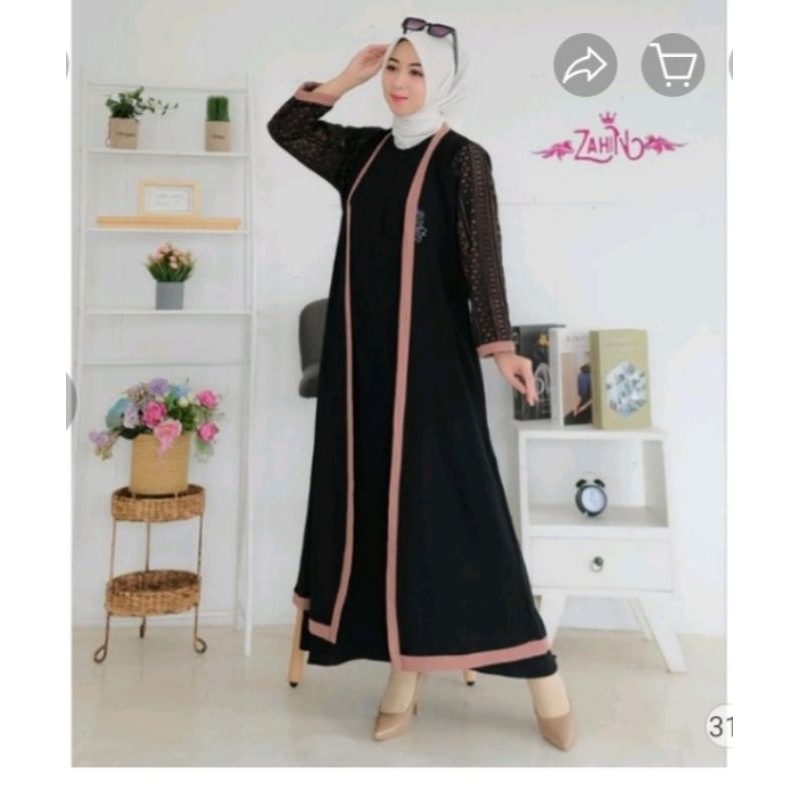 [DRESS+OUTER ORIGINAL ZAHIN ]HAURA OUTER BY ZAHIN/DRESS ZAHIN/GAMIS ZAHIN/OUTER/DRESS/GAMIS
