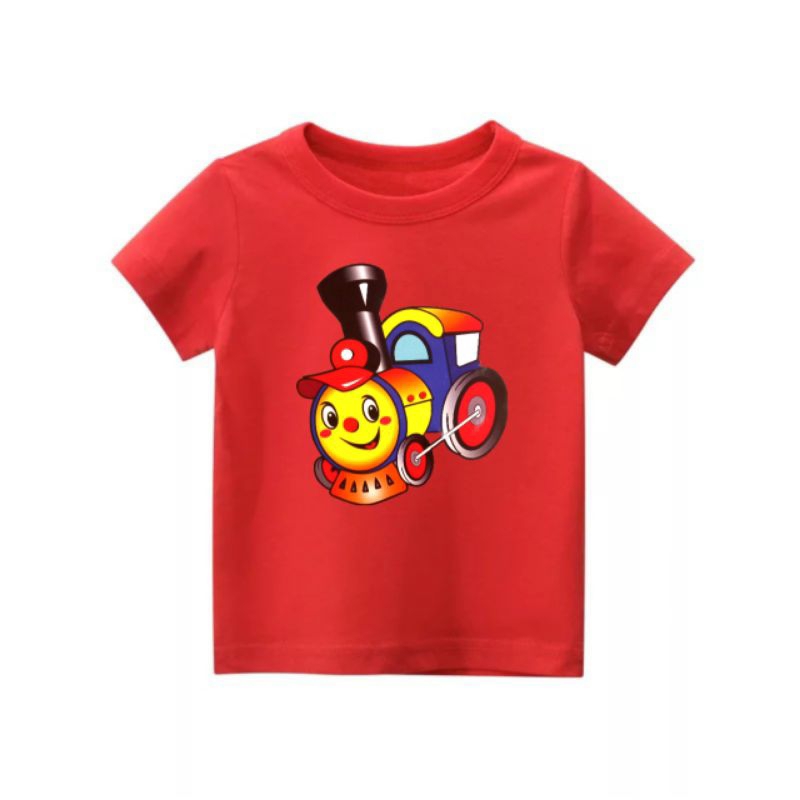 kaos anak lucu/kaos anak motif kereta