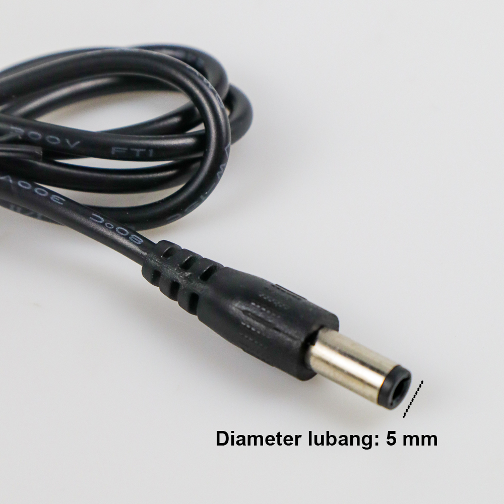 Taffware Adaptor Pedal Efek Gitar Distorsi 9V 1A 5mm - YErY-0910 - Black