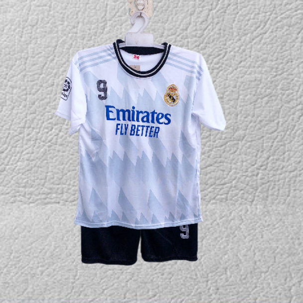 SETELAN BAJU BOLA ANAK REAL MADRID ABU USIA 3-12THN