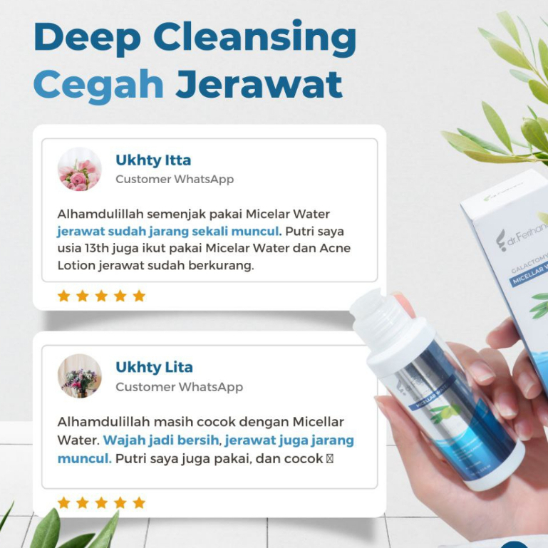 Paket Komplit Bopeng &amp; Kulit Rusak dr. Ferihana Cosmetics &amp; Skincare Merupakan Rangkaian produk yang diformulasikan untuk Mengatasi Permasalahan Kulit Scar Stretch Mark Sensitif Iritasi Terdaftar BPOM dan LPPOM MUI