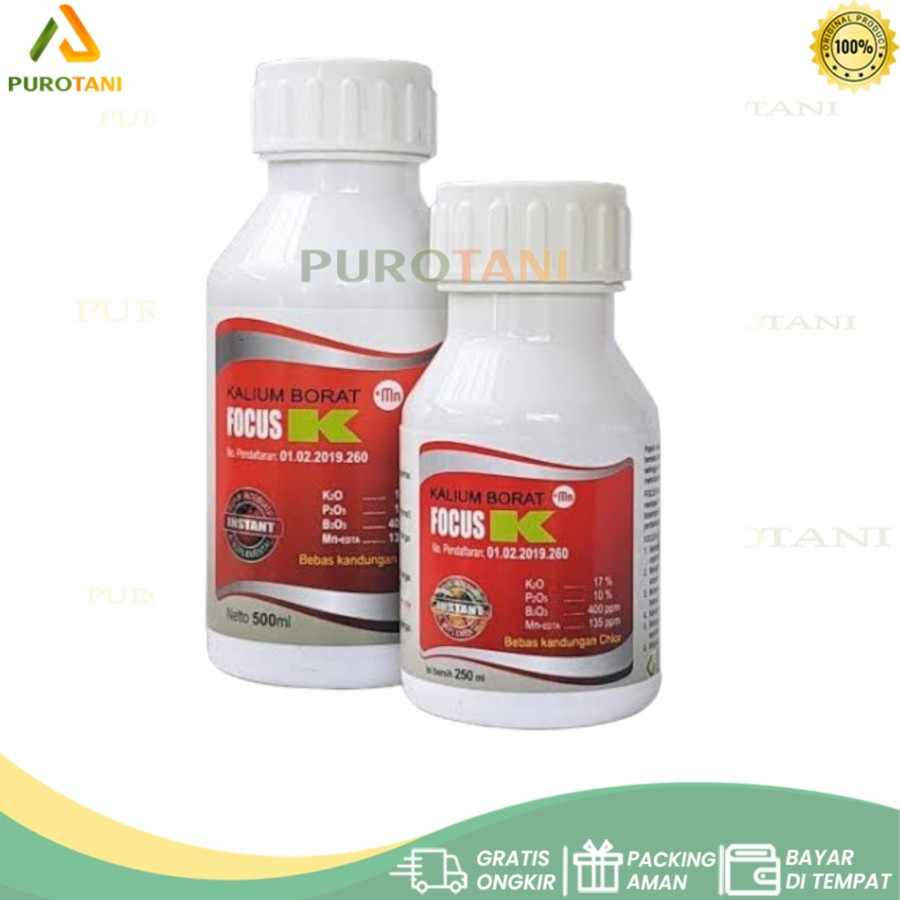 Kalium Borate FOCUS K Pupuk Kalium Cair + Boron Fase Bunga Buah 500ml Focus K