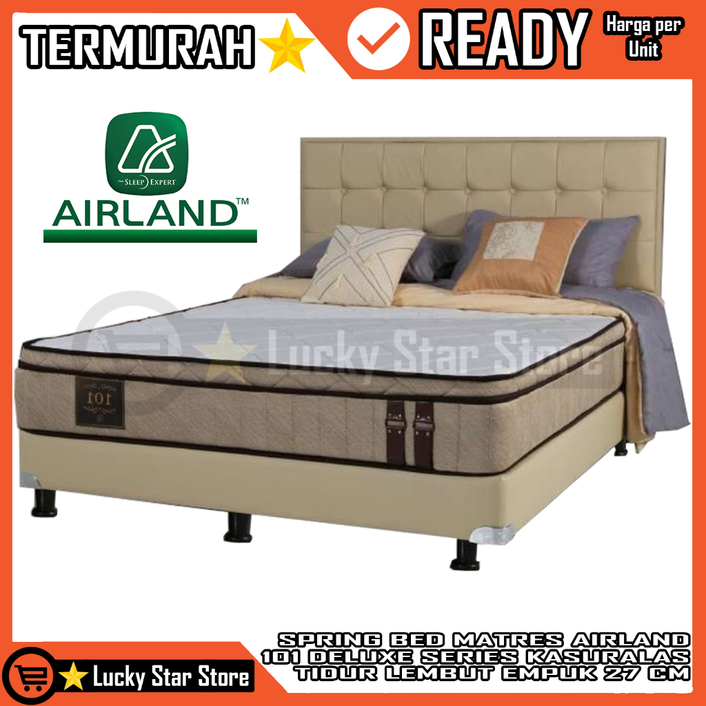 [Instan] KASUR SPRINGBED AIRLAND 101 SPRING BED MATRAS MATERAS MATTRES DELUXE SERIES PILLOW TEMPAT T