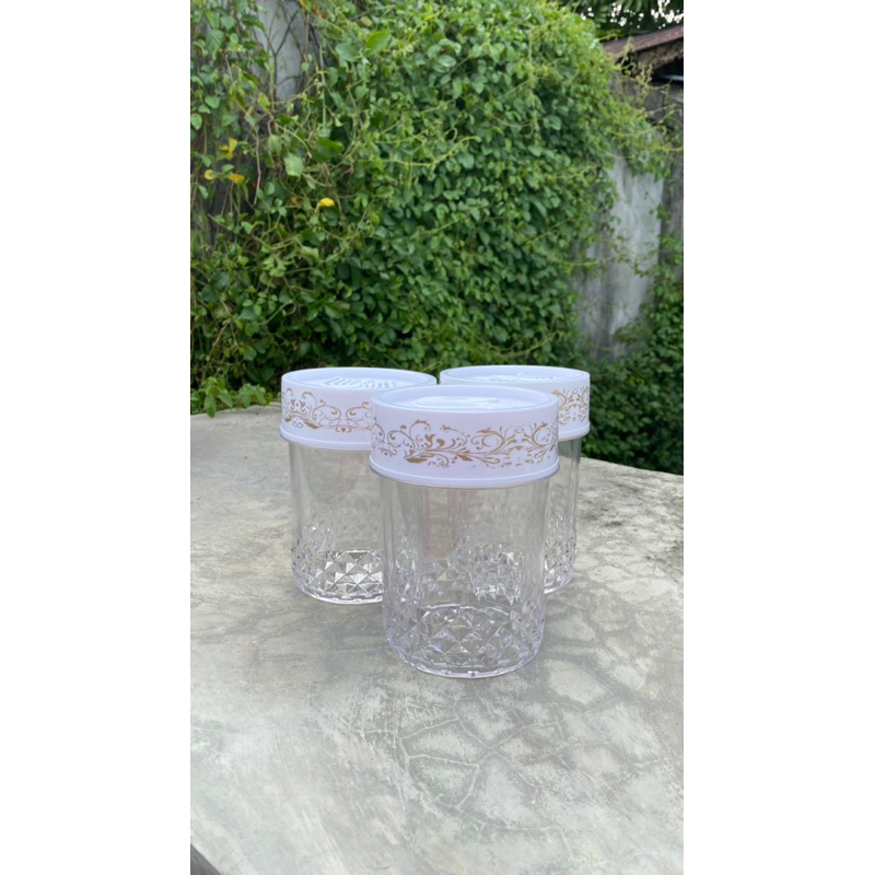 Toples Crystal Diana Clio Bening Bahan Plastik Tempat Cemilan Kedap Udara Berkualitas