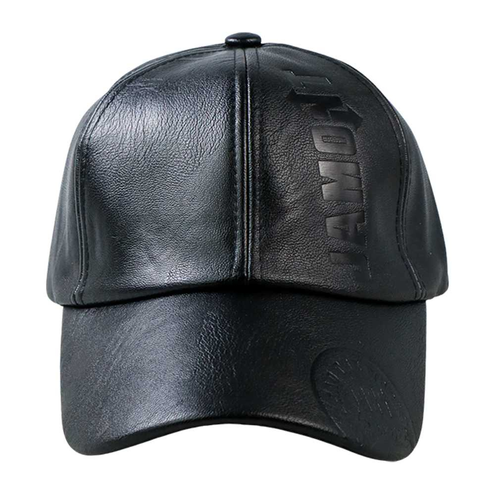 Topi Trucker Baseball PU Leather
