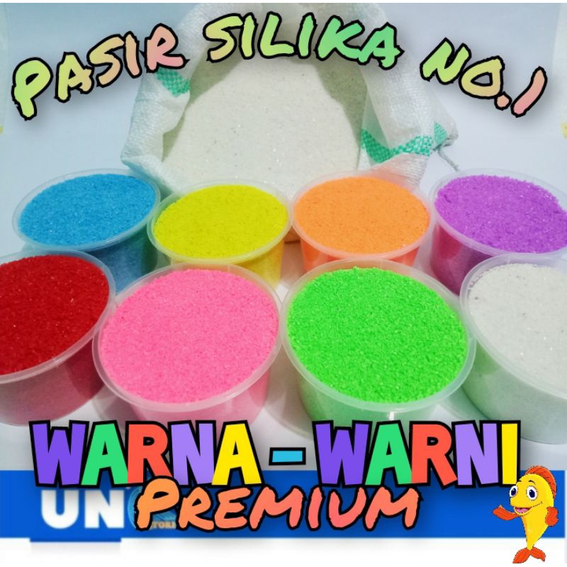 PASIR SILIKA / PASIR SILIKA NO.1 PUTIH DAN WARNA WARNI