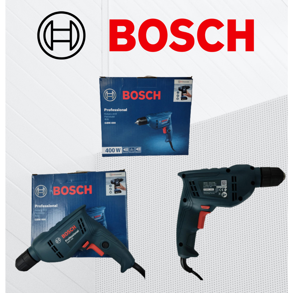 Mesin Bor 10mm BOSCH GBM 400 Keyless atau tanpa kunci