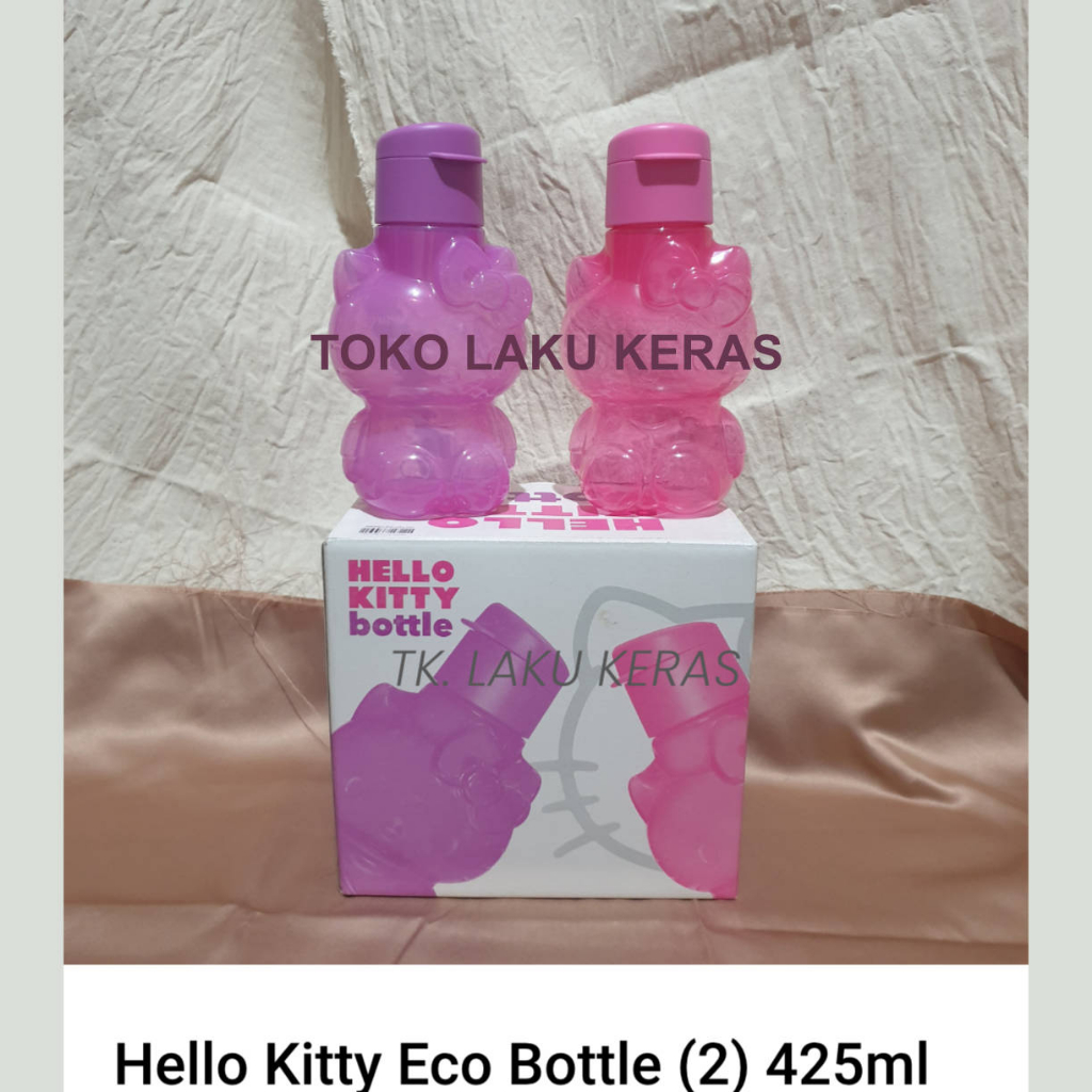 Tupperware Hello Kitty Bottle set- wadah bekal minum anak karakter hello kitty 2pcs