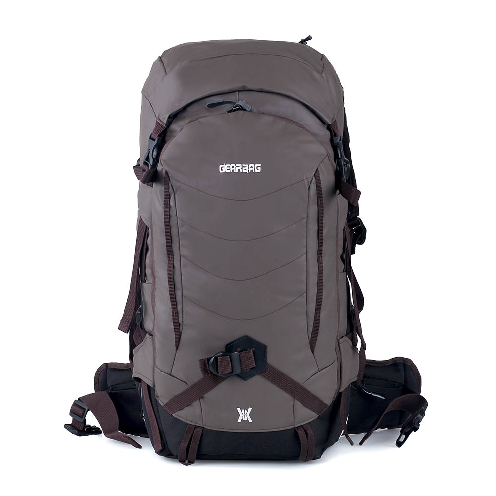 Justrue Keril 50 Liter Tas Gunung Carrier 50L Cokelat 503