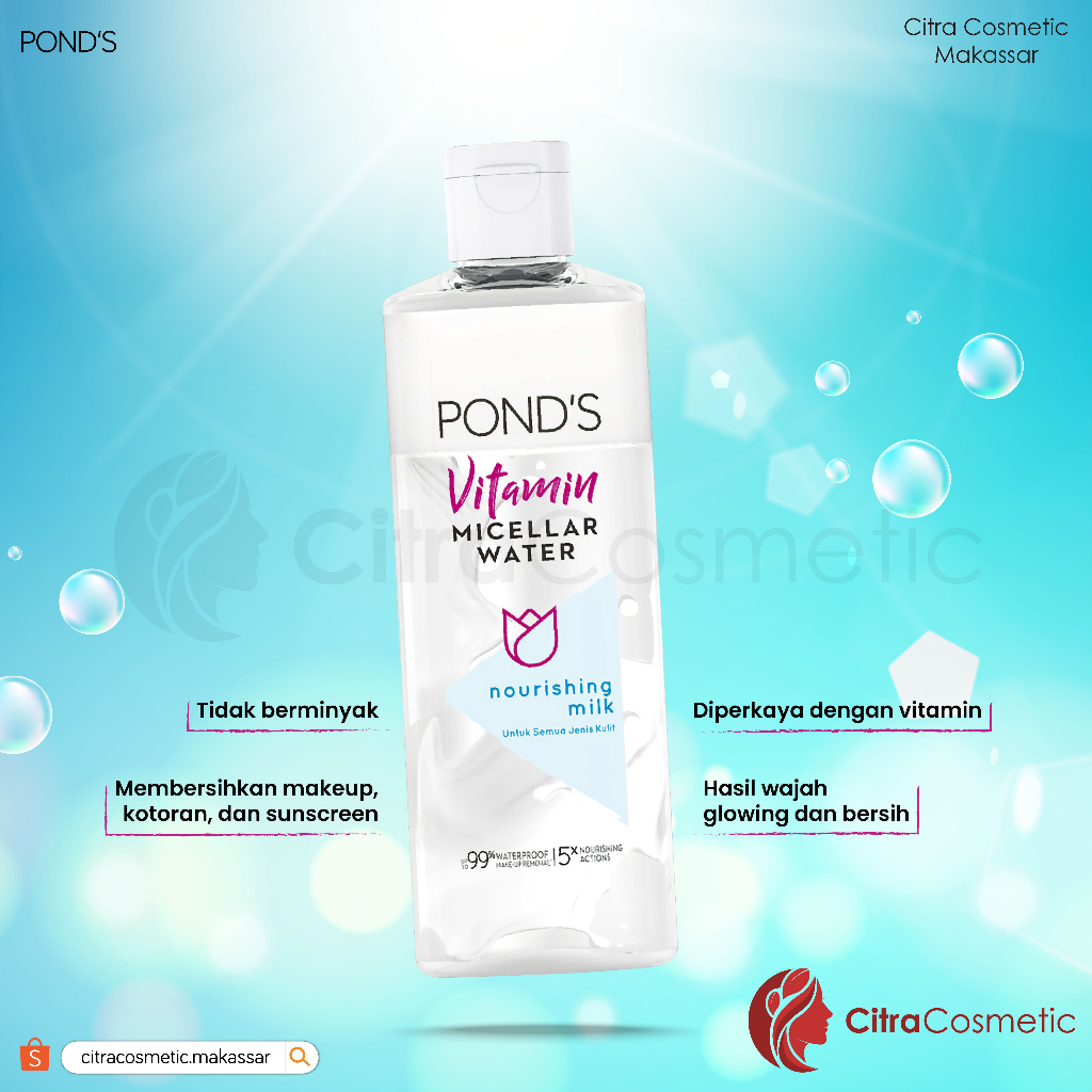 Ponds Nourishing Milk Vitamin Micellar Water 100 Ml