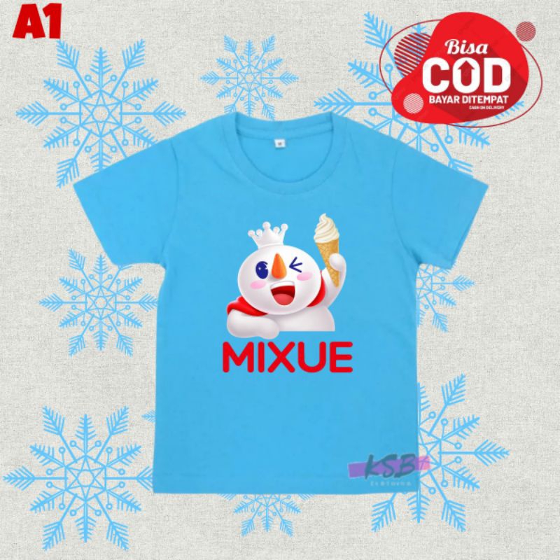 baju kaos anak mixue/kaos anak minuman mixue/kaos anak laki laki/perempuan/kaos anak cowok/cewek/kao