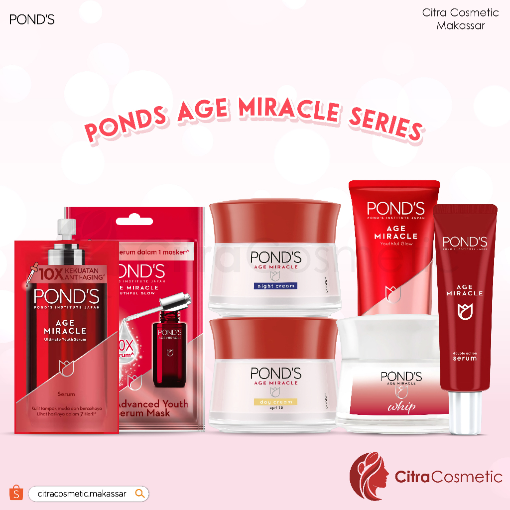 Ponds Age Miracle Complete Series | Serum Mask | Cream | Facial Cleanser | Serum