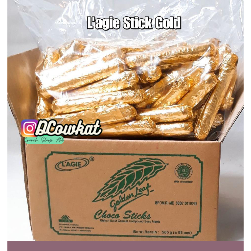 

DCOWKAT L'agie Stick Gold Chocolate Choco Stick Golden Leaf 585gr coklat murah promo