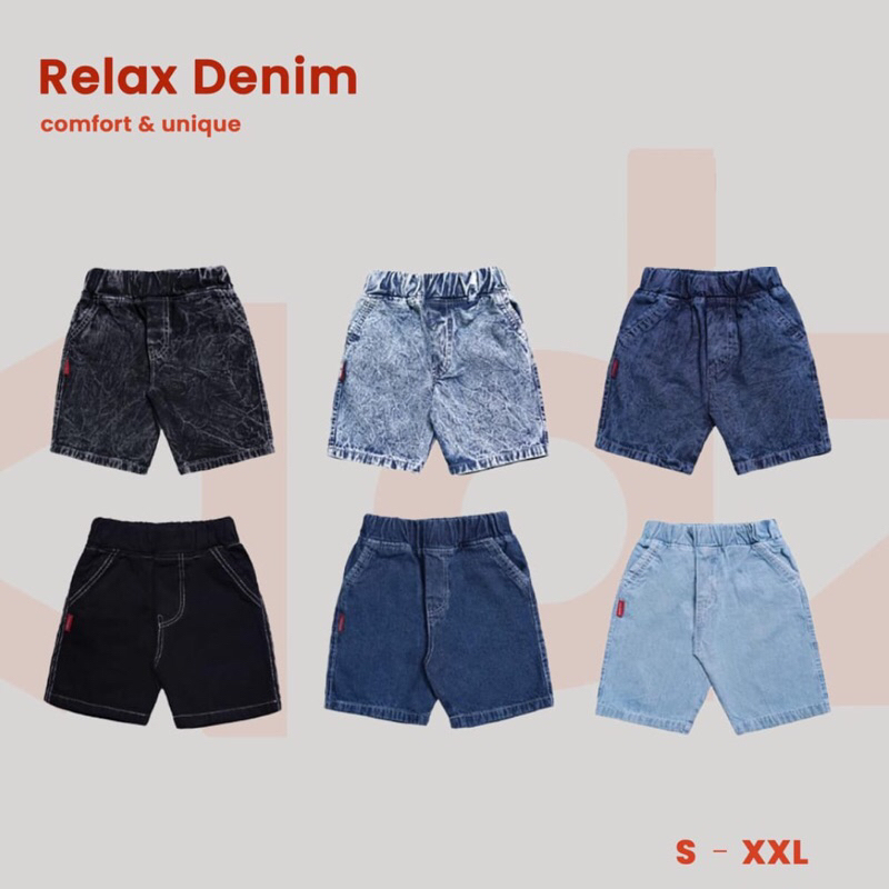 LOCAWEAR - Celana Jeans - Celana Jeans Sandwash - Celana Jeans Pendek Anak