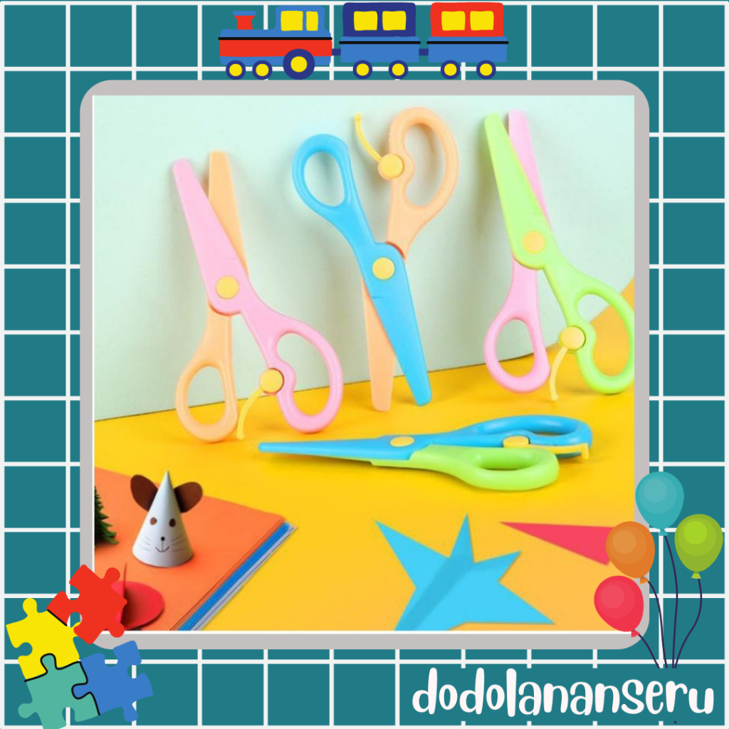 

DDS- Rounded scissors / gunting plastik / gunting anak / safety scissors