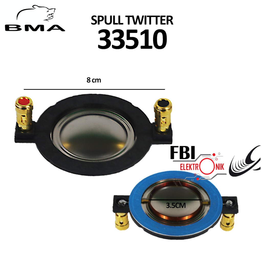 Spull Spul Tweeter Twiter BMA 33510 / Spul Spool Voice Coil BMA