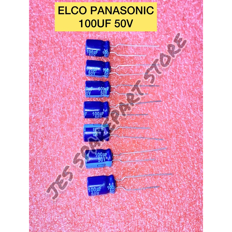 ELCO PANASONIC 100UF 50V