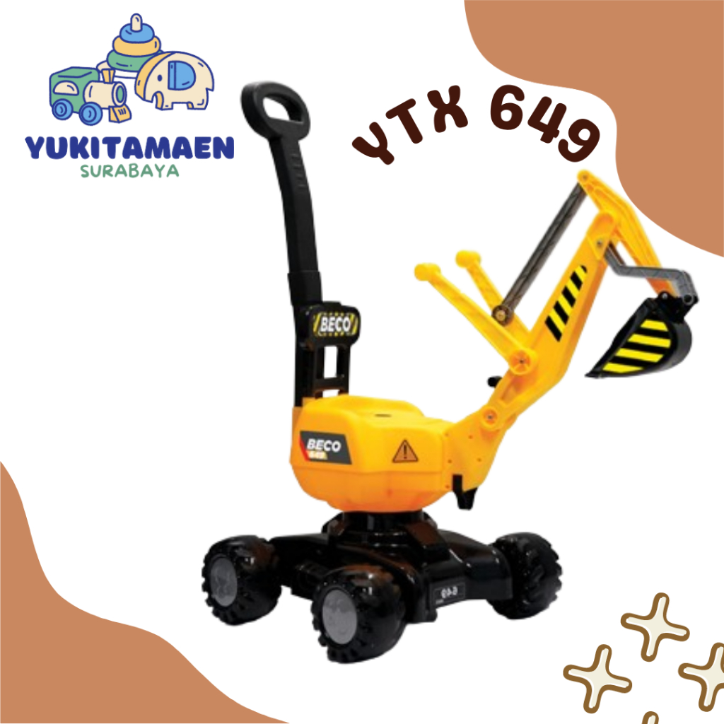 Mainan Anak Mobil Mobilan Traktor Dorongan BECO YTX 649 SHP Toys - YTX BECO 649