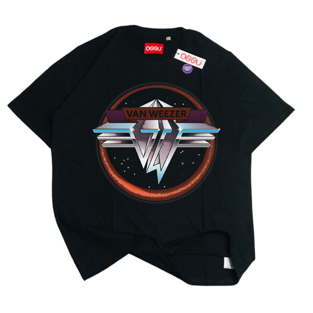 [HOT] OSSU TSHIRT VAN WEEZER VINTAGE BLACK WASHED