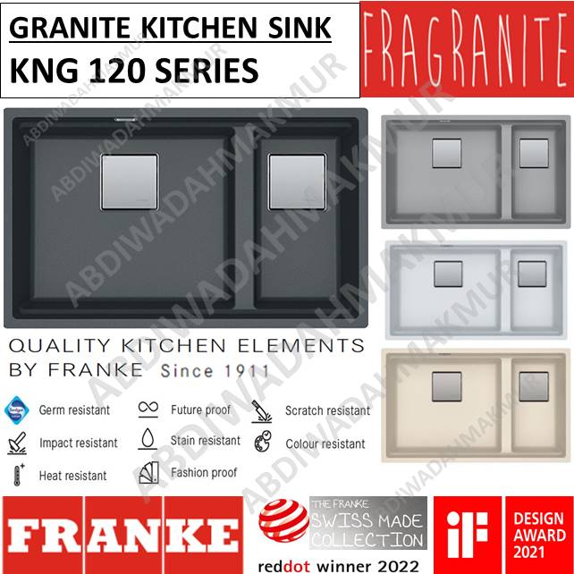 KITCHEN SINK / BAK CUCI PIRING GRANITE ( FRANKE ) KNG120 SERIES FRAG