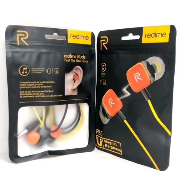 (ba) HF / HANDSFREE EARPHONE REALME R-80 The Real Bass