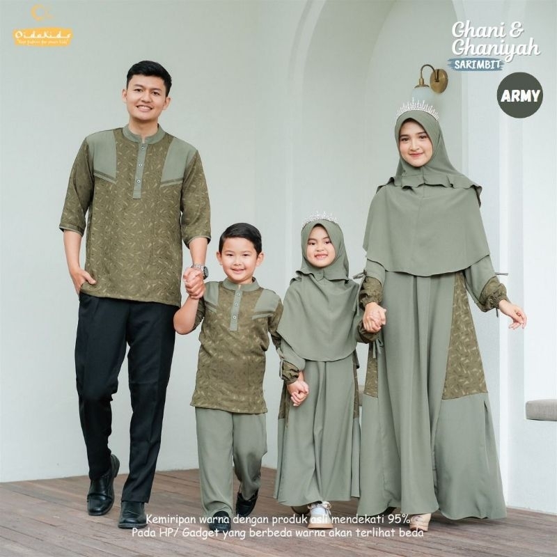 sarimbit ghani ghaniyah oidokids sarimbit keluarga gamis koko keluarga