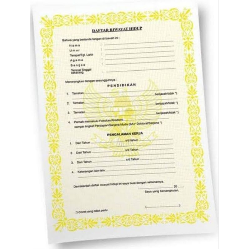 

[ 100 LEMBAR ] KERTAS CURRICULUM VITAE / CV / LAMARAN KERJA