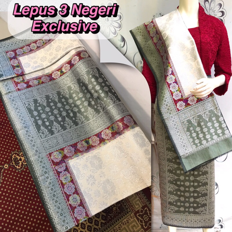 Songket Lepus 3 Negeri Exclusive-Asli Tenun Tangan Palembang