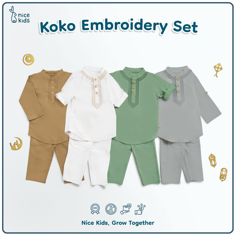 Nice Kids Koko Embroidery | Baju Koko Anak