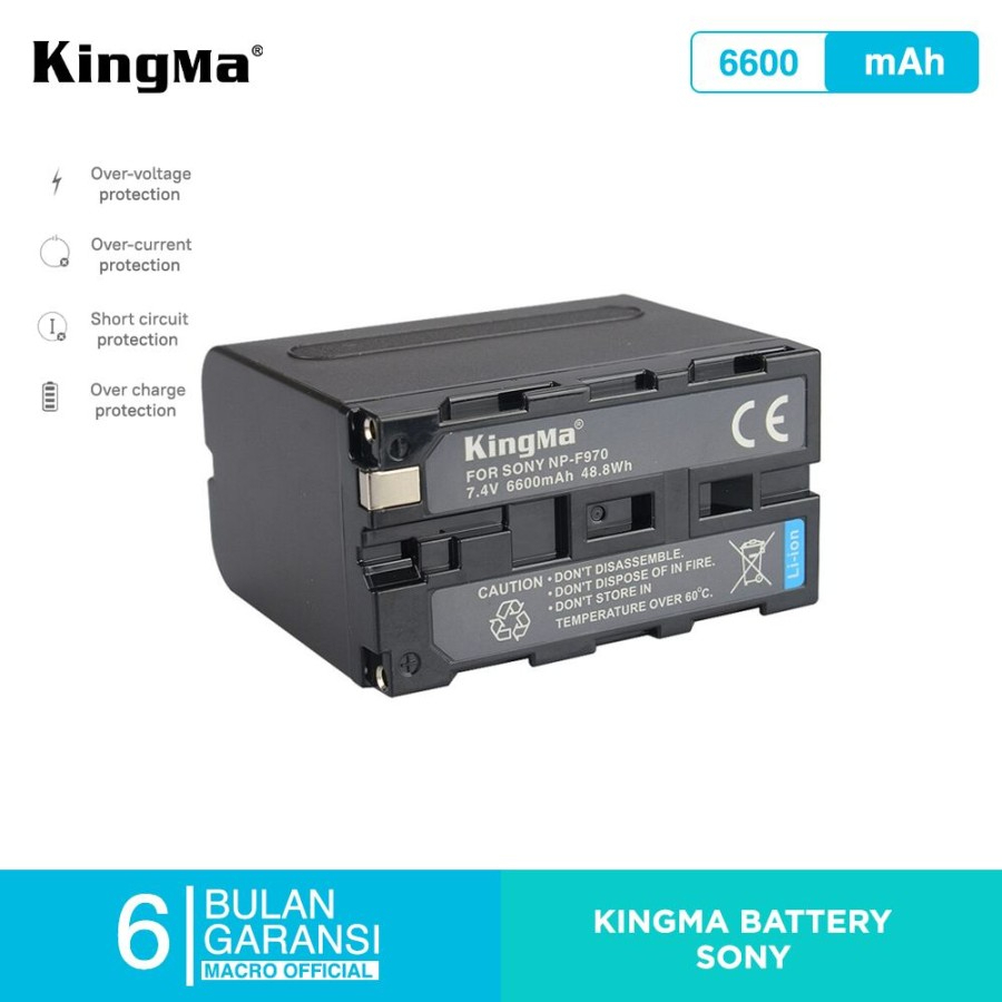 KINGMA Battery Sony NP-F970 - 6600 mAh