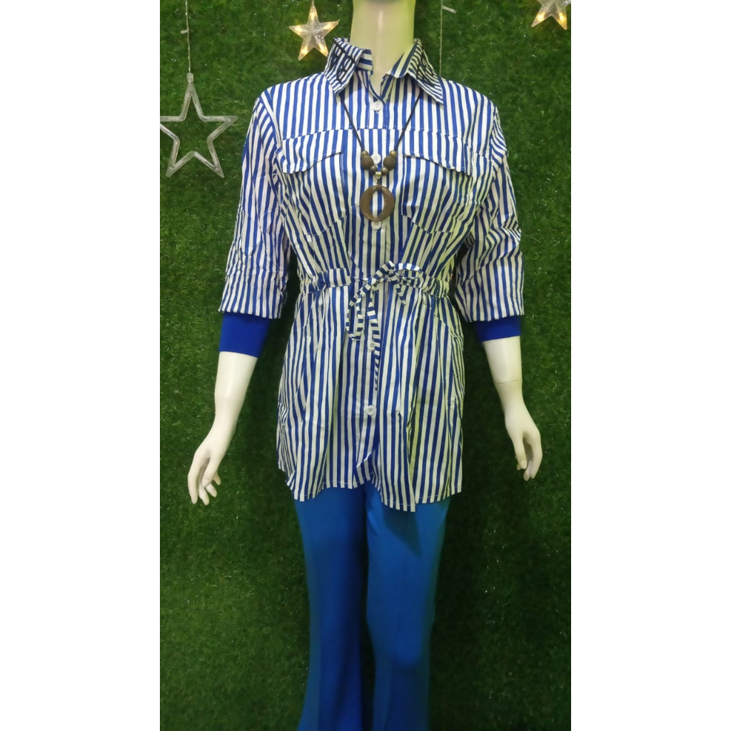 KEMEJA KATUN WANITA,KEMEJA PANJANG WANITA TERKINI/KEMEJA PANJANG  LENGAN KARET WANITA/BAJU WANITA TE