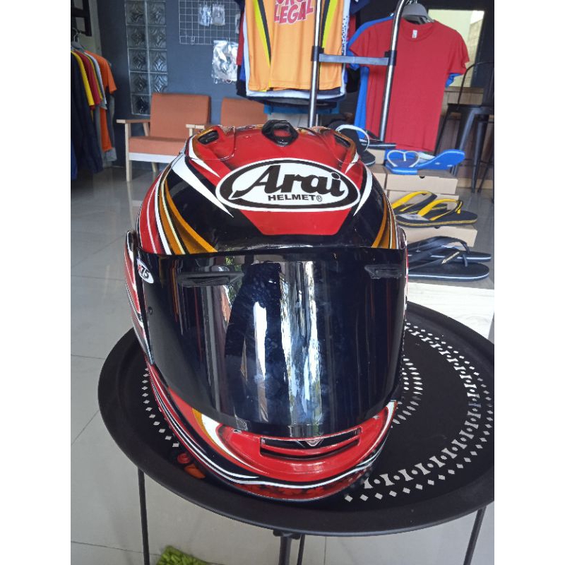 Helm Ala arai full repaint motib nakagami