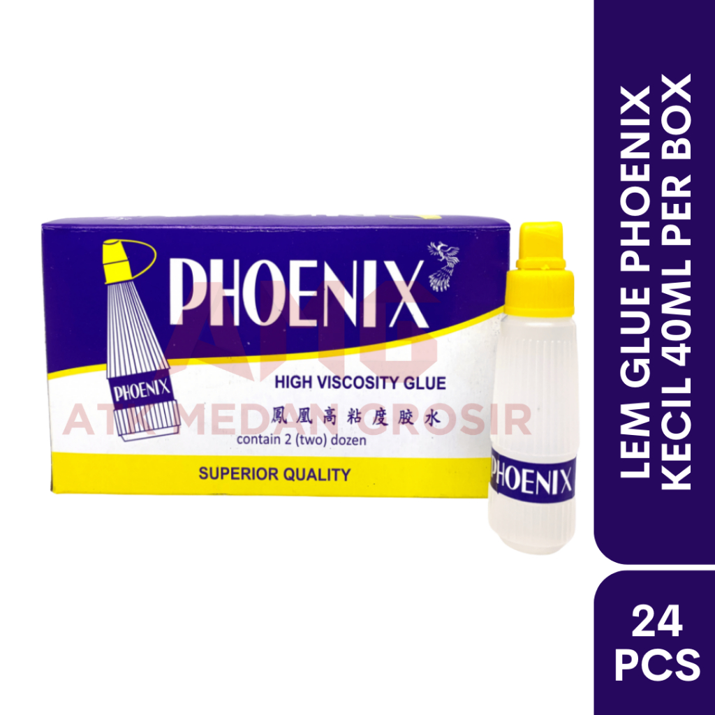 

LEM GLUE PHOENIX PER KOTAK ISI 24PCS UKURAN 40GR MURAH